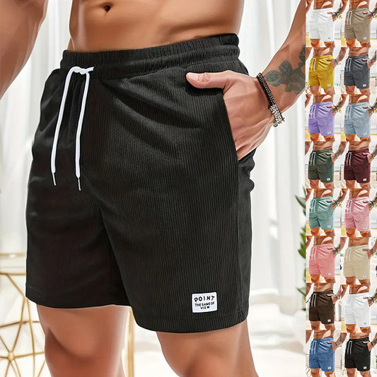 Men's Corduroy Sports Shorts - Summer {product_title}, {variant_option}, {product_type}